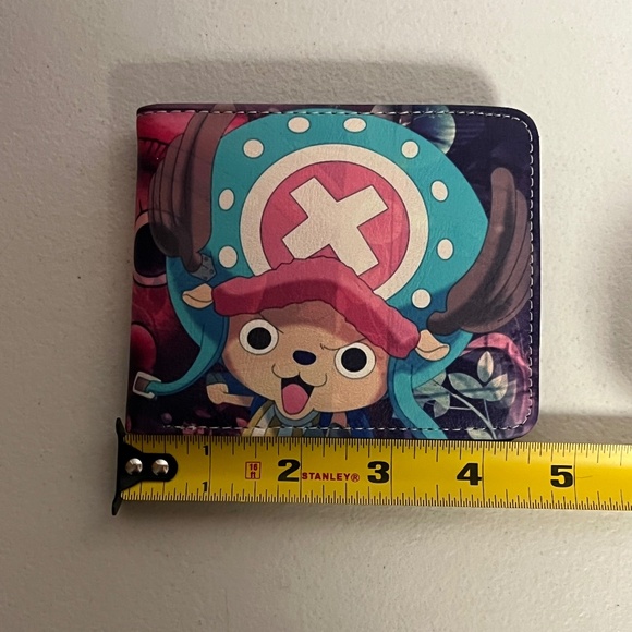One Piece Tony Tony Chopper Faux Leather Wallet Pink Blue Anime Manga Luffy - Picture 9 of 10